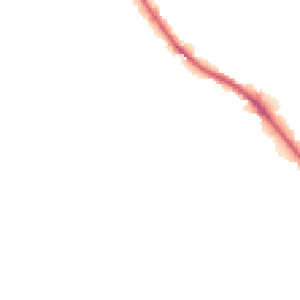 Night-time road noise heatmap for HD3 3LY
