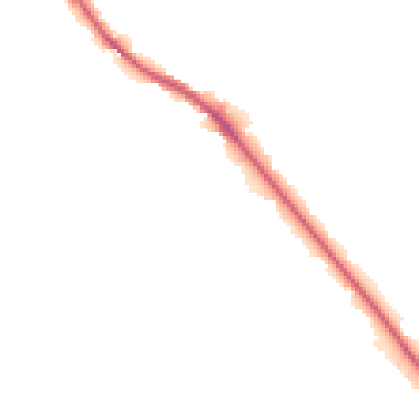 Night-time road noise heatmap for HD3 3NS