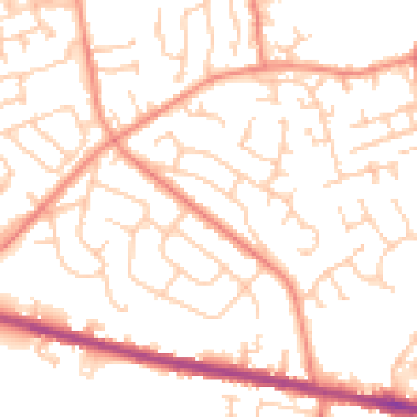 Daytime road noise heatmap for HD3 3PL