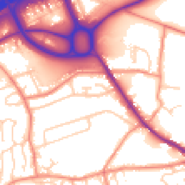 Daytime road noise heatmap for HD3 3RD