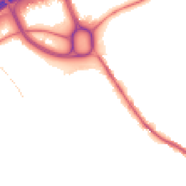 Night-time road noise heatmap for HD3 3RD