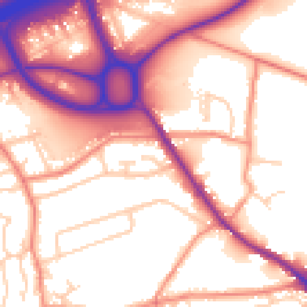 Daytime road noise heatmap for HD3 3RF