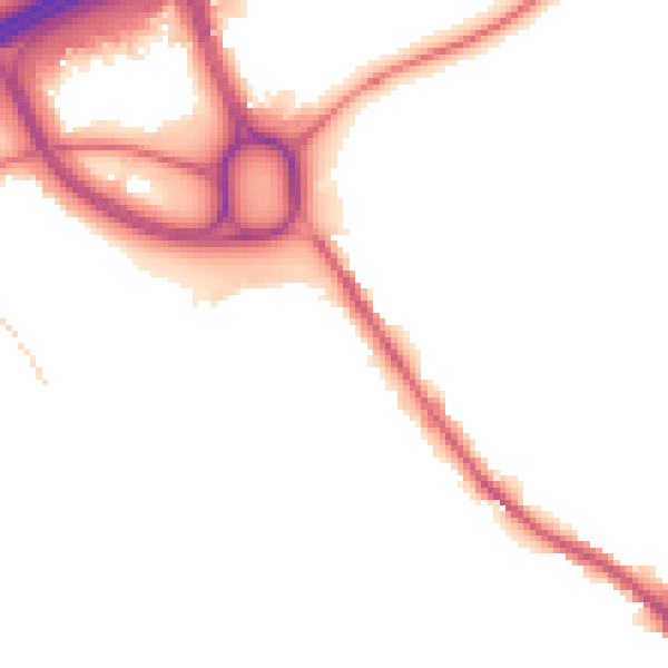 Night-time road noise heatmap for HD3 3RF