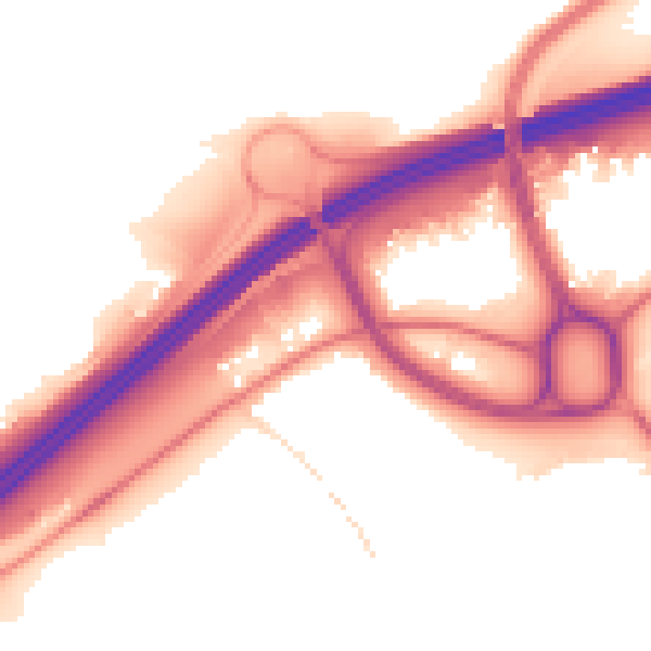 Night-time road noise heatmap for HD3 3RP