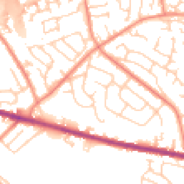 Daytime road noise heatmap for HD3 3SP
