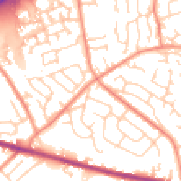 Daytime road noise heatmap for HD3 3SR