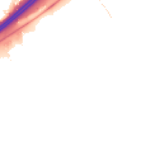 Night-time road noise heatmap for HD3 3WZ