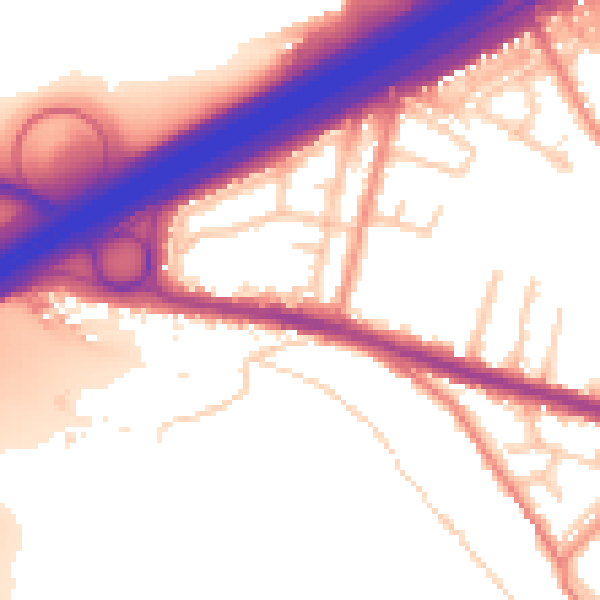 Daytime road noise heatmap for HD3 3XL