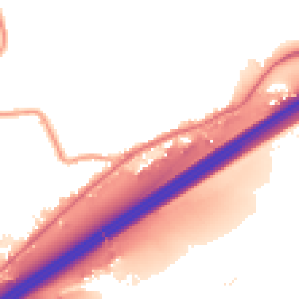 Night-time road noise heatmap for HD3 3YS