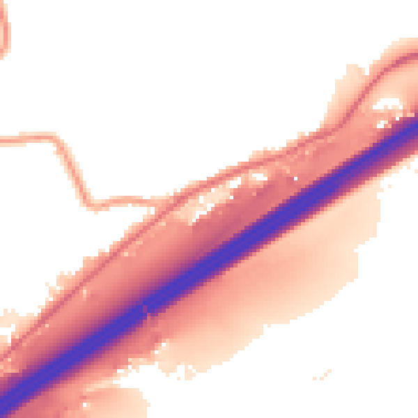 Night-time road noise heatmap for HD3 3YT