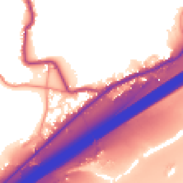 Daytime road noise heatmap for HD3 3YU