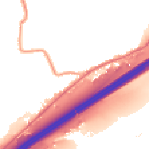 Night-time road noise heatmap for HD3 3YU