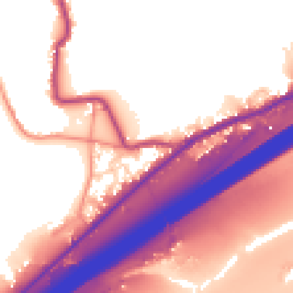 Daytime road noise heatmap for HD3 3YX