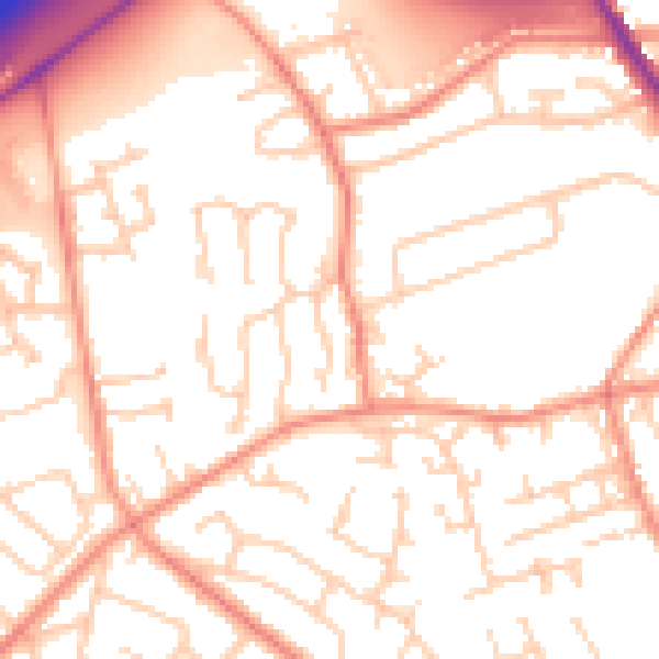 Daytime road noise heatmap for HD3 3ZT