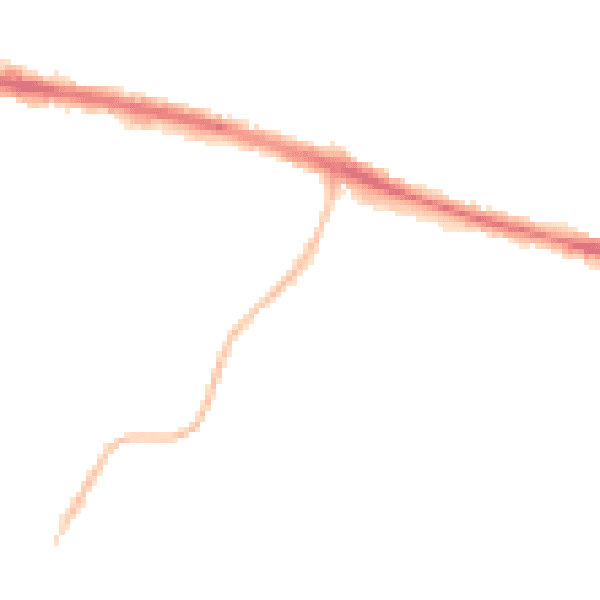 Night-time road noise heatmap for HD3 4BD