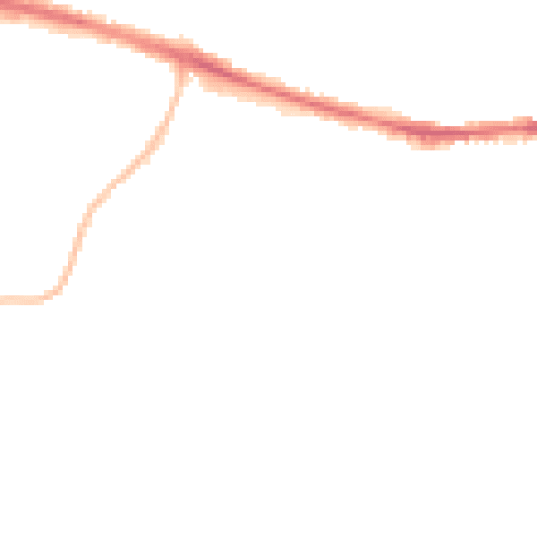 Night-time road noise heatmap for HD3 4BL