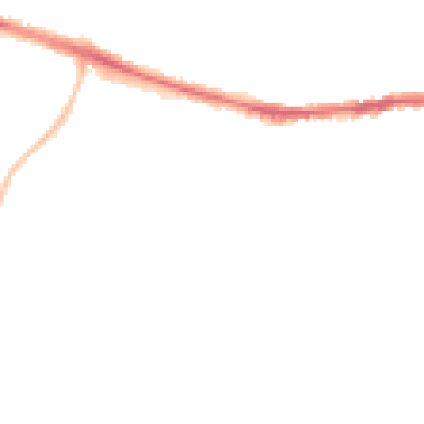Night-time road noise heatmap for HD3 4BW
