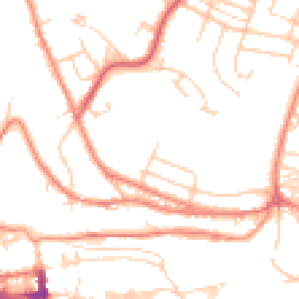 Daytime road noise heatmap for HD3 4HD