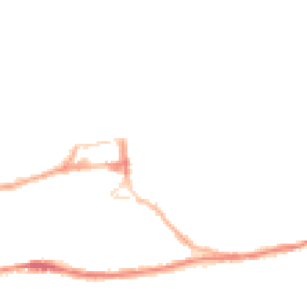 Night-time road noise heatmap for HD3 4JB