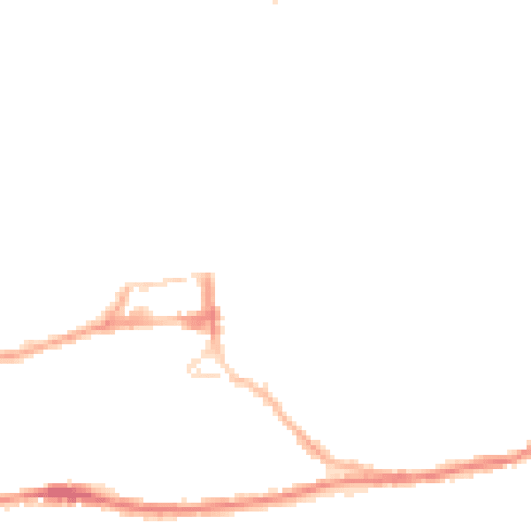 Night-time road noise heatmap for HD3 4JR