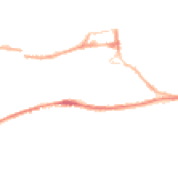 Night-time road noise heatmap for HD3 4LE