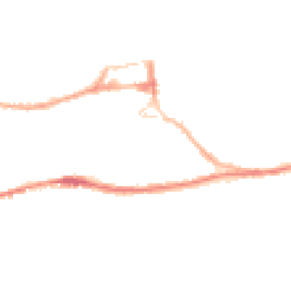 Night-time road noise heatmap for HD3 4LN
