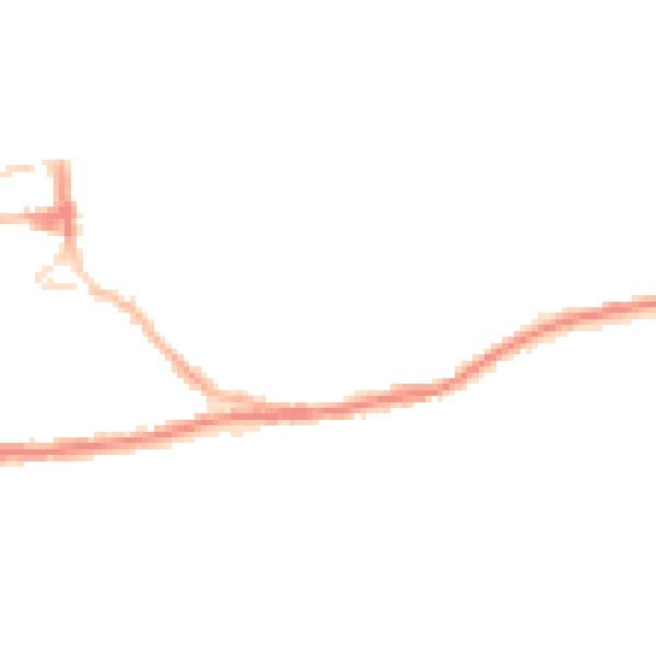 Night-time road noise heatmap for HD3 4NJ