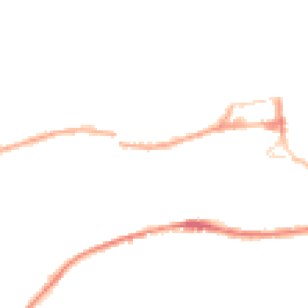 Night-time road noise heatmap for HD3 4PP