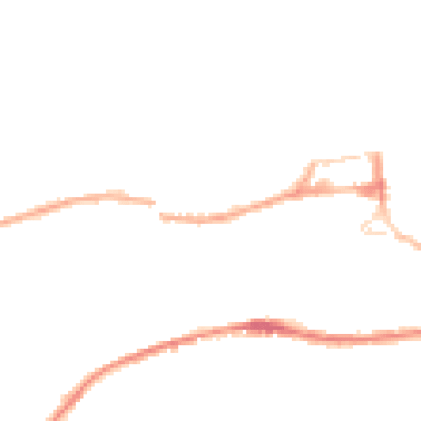 Night-time road noise heatmap for HD3 4PR