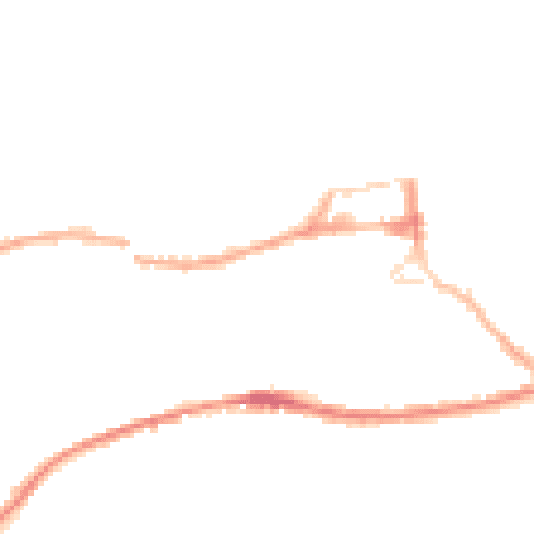 Night-time road noise heatmap for HD3 4QQ