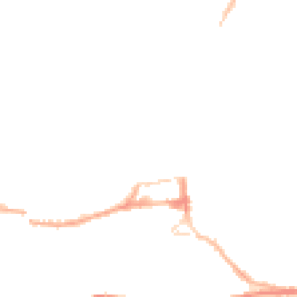 Night-time road noise heatmap for HD3 4QX