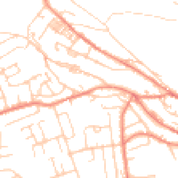 Daytime road noise heatmap for HD3 4RT