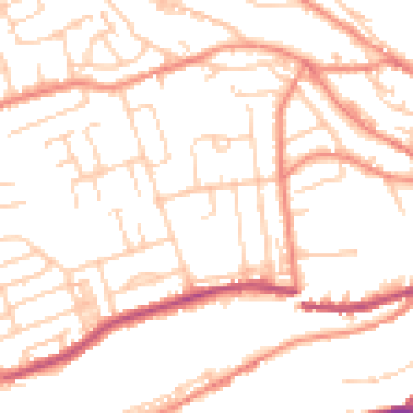 Daytime road noise heatmap for HD3 4SF
