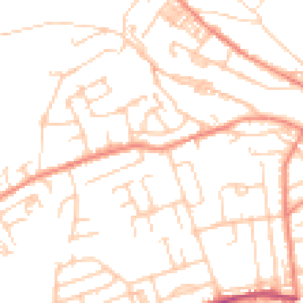 Daytime road noise heatmap for HD3 4SL
