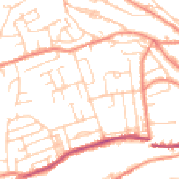 Daytime road noise heatmap for HD3 4SS