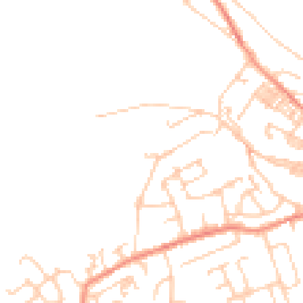 Daytime road noise heatmap for HD3 4TJ