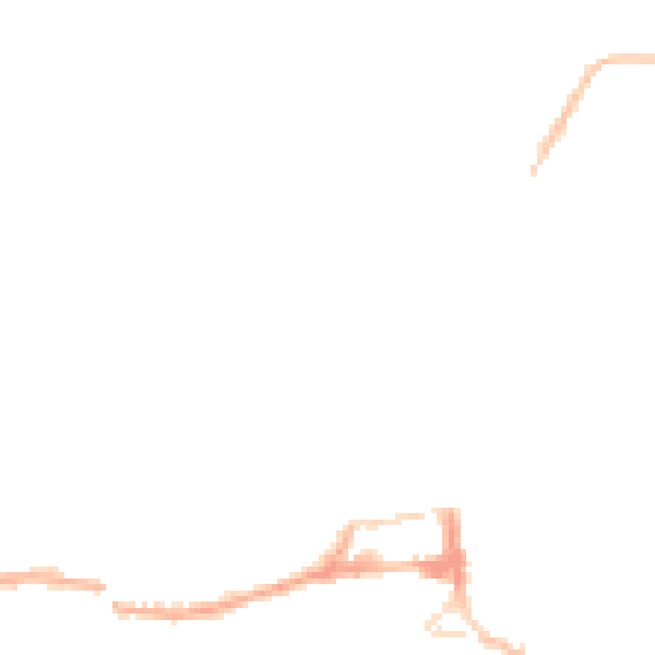 Night-time road noise heatmap for HD3 4UT