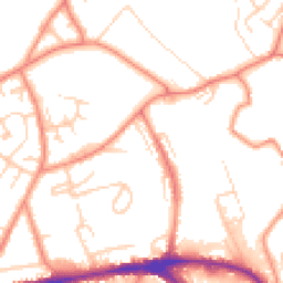 Daytime road noise heatmap for HD5 0AA