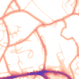 Daytime road noise heatmap for HD5 0AB