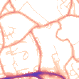 Daytime road noise heatmap for HD5 0AD