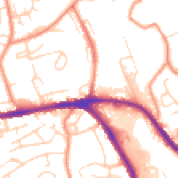 Daytime road noise heatmap for HD5 0AH