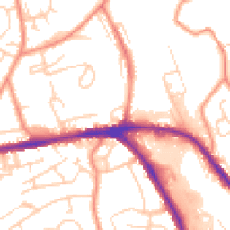 Daytime road noise heatmap for HD5 0AQ