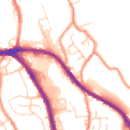 Daytime road noise heatmap for HD5 0AW