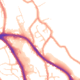 Daytime road noise heatmap for HD5 0AX