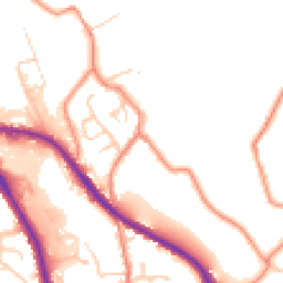 Daytime road noise heatmap for HD5 0BA