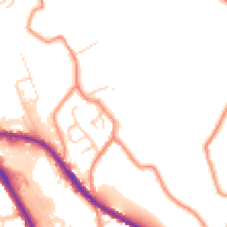 Daytime road noise heatmap for HD5 0BD