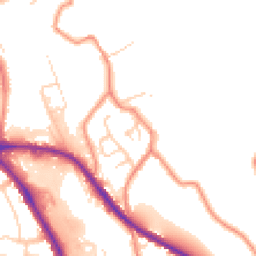 Daytime road noise heatmap for HD5 0BN
