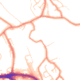 Daytime road noise heatmap for HD5 0BQ