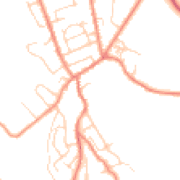 Daytime road noise heatmap for HD5 0DJ