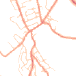 Daytime road noise heatmap for HD5 0DW